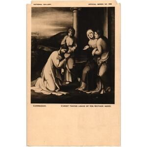 Correggio Christ Taking Leave of His Mother 4255 Postcard